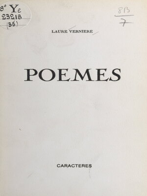 cover image of Poèmes